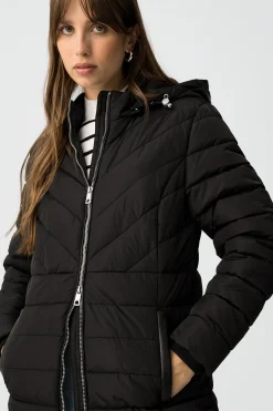 Tiffosi Chaqueta Acolchada con Capucha Removible^Mujer Abrigos