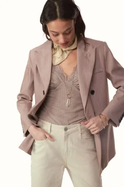 Slowlove Chaqueta americana cruzada^Mujer Chaquetas