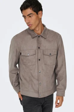 Only & Sons Chaqueta antelina^Hombre Cazadoras