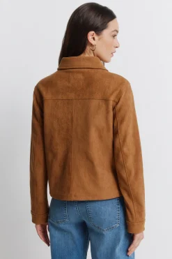 Springfield Chaqueta antelina bolsillos^Mujer Chaquetas