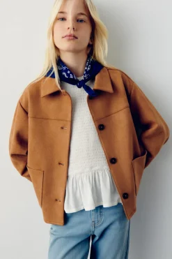 Springfield Kids Chaqueta antelina ni&ntilde;a^Niños Abrigos Y Chaquetas