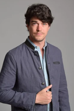 Cloking Chaqueta Austriaca Lino y Ante^Hombre Cazadoras|Lino