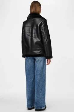 Pieces Chaqueta aviador polipiel borrego^Mujer Chaquetas