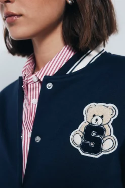 Springfield Chaqueta beisbolera oso^Mujer Chaquetas