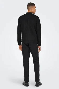 Only & Sons Chaqueta biker antelina^Hombre Cazadoras