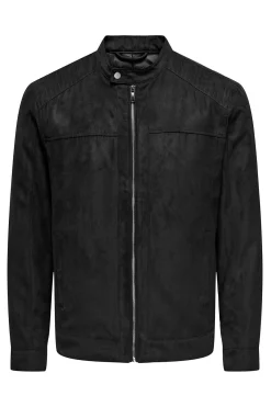 Only & Sons Chaqueta biker antelina^Hombre Cazadoras