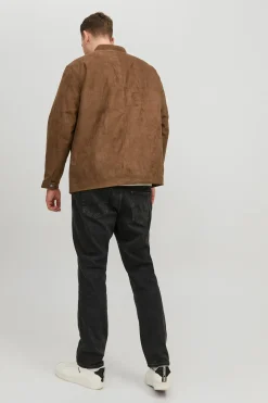 Jack & Jones PLUS Chaqueta biker efecto piel PLUS^Hombre Cazadoras