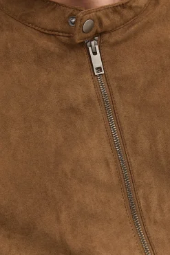 Jack & Jones PLUS Chaqueta biker efecto piel PLUS^Hombre Cazadoras