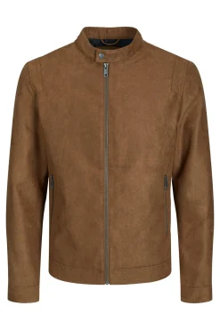 Jack & Jones PLUS Chaqueta biker efecto piel PLUS^Hombre Cazadoras