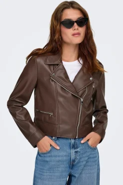 Only Chaqueta biker piel vegana^Mujer Chaquetas