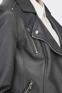 Only Chaqueta biker piel vegana^Mujer Chaquetas