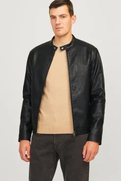 JJ REBEL Chaqueta biker sint&eacute;tica corta^Hombre Cazadoras