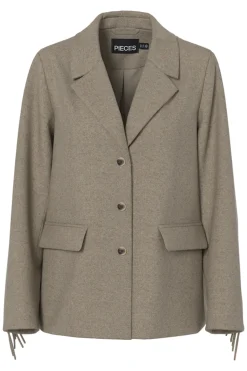 Pieces Chaqueta blazer flecos^Mujer Chaquetas