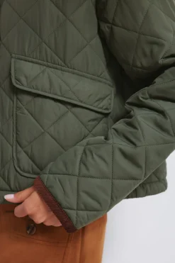 Springfield Chaqueta corta acolchada cuello pana^Mujer Chaquetas