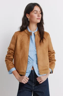 Springfield Chaqueta corta antelina^Mujer Chaquetas