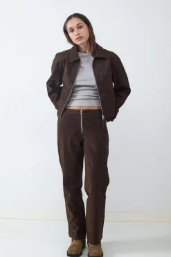 Balmohk Chaqueta corta efecto desgastado^Mujer Chaquetas