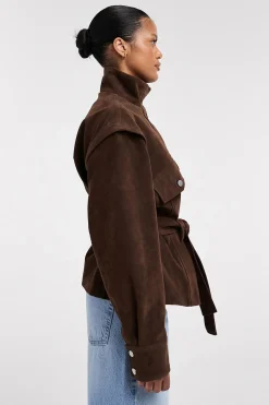 Topshop Chaqueta cuello alto^Mujer Chaquetas