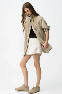 Tiffosi Chaqueta cuello subido oversize^Mujer Chaquetas