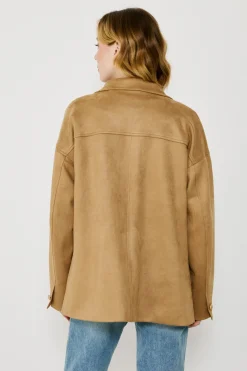 Vila Chaqueta de antelina abotonada^Mujer Chaquetas