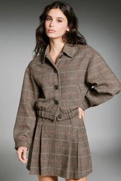 Only Chaqueta de cuadros^Mujer Chaquetas|Total Look