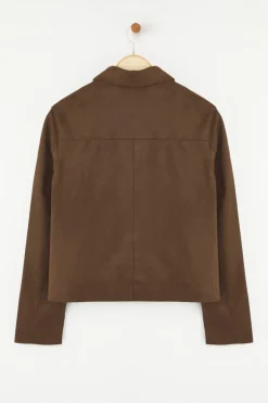 Trendyol Chaqueta de efecto ante^Mujer Chaquetas