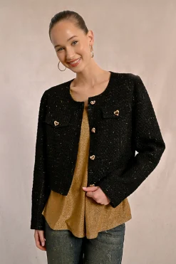 Molly Bracken Chaqueta de manga larga detalle corazones^Mujer Chaquetas