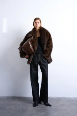 Topshop Chaqueta de pelo^Mujer Abrigos