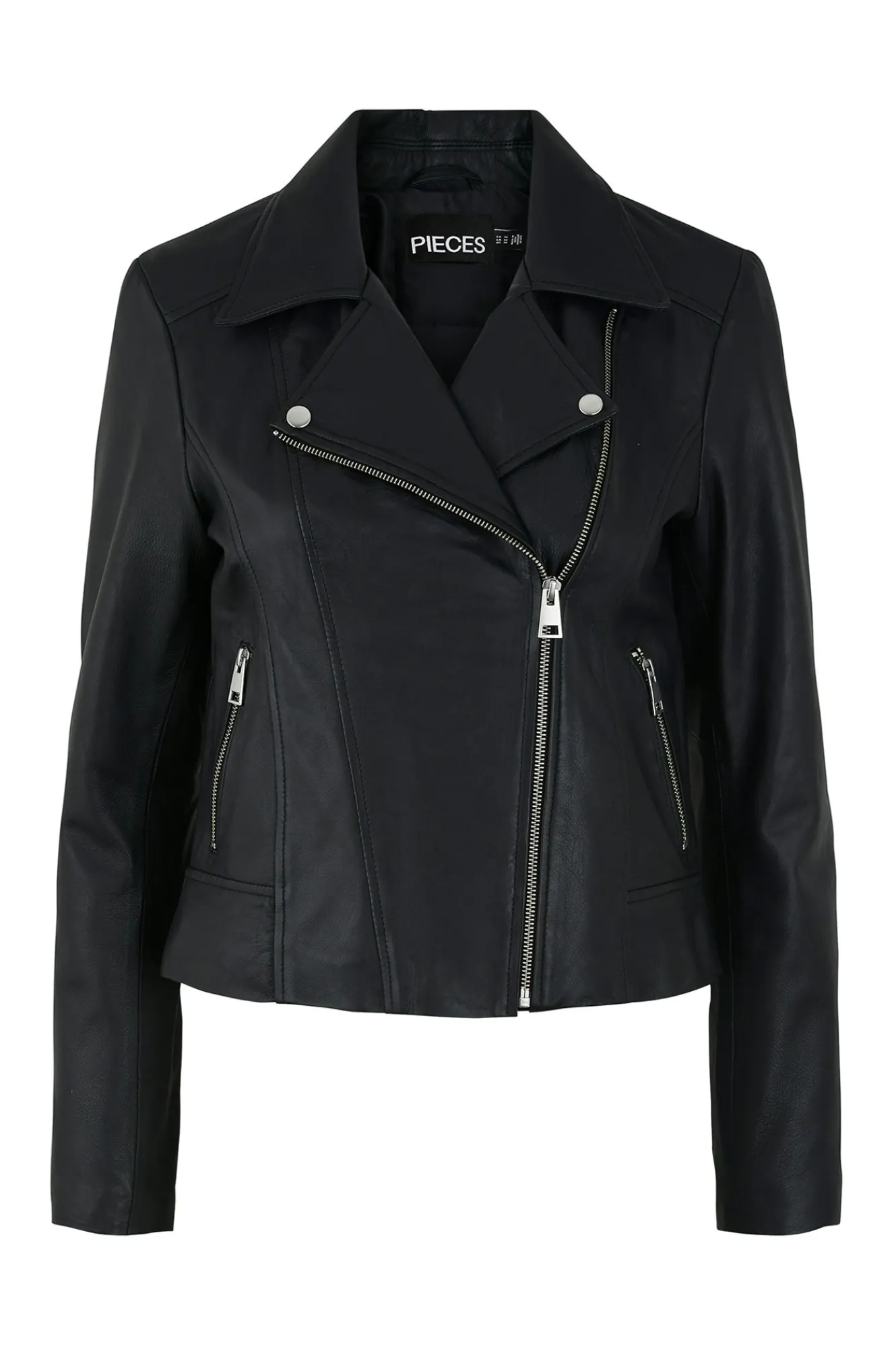 Pieces Chaqueta de piel tipo biker^Mujer Chaquetas