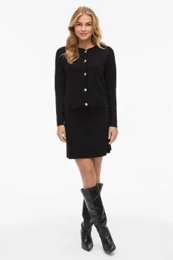 Vila Chaqueta de punto abotonado con viscosa^Mujer Chaquetas