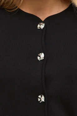 Vila Chaqueta de punto abotonado con viscosa^Mujer Chaquetas