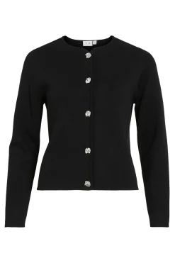 Vila Chaqueta de punto abotonado con viscosa^Mujer Chaquetas