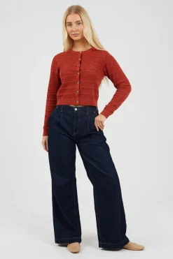 Brave Soul Chaqueta de punto troquelado^Mujer Jerséis Y Cárdigans