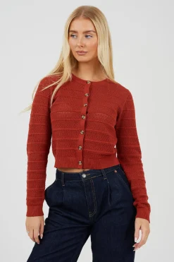 Brave Soul Chaqueta de punto troquelado^Mujer Jerséis Y Cárdigans