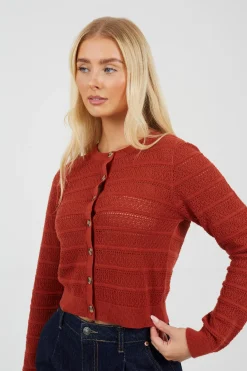 Brave Soul Chaqueta de punto troquelado^Mujer Jerséis Y Cárdigans