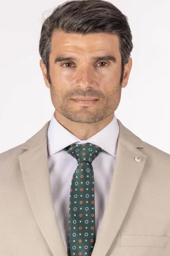 Celopman Chaqueta de Traje Beige^Hombre Americanas