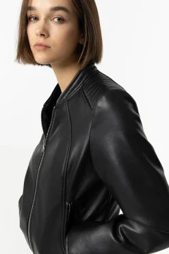 Tiffosi Chaqueta Efecto Piel^Mujer Chaquetas