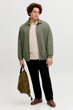 Jack & Jones PLUS Chaqueta Harrington cuello alto^Hombre Cazadoras