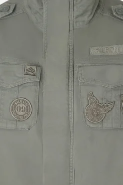 Silbon Chaqueta militar parches dye^Hombre Cazadoras
