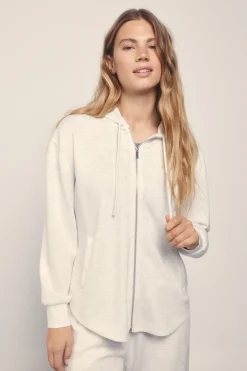 Dash and Stars Chaqueta modal tacto suave gris^Mujer Deporte