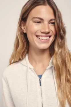 Dash and Stars Chaqueta modal tacto suave gris^Mujer Deporte