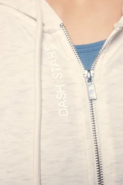 Dash and Stars Chaqueta modal tacto suave gris^Mujer Deporte