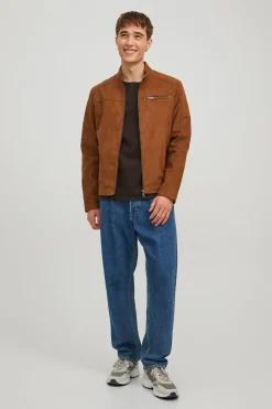 Jack & Jones Chaqueta motera simil ante^Hombre Cazadoras