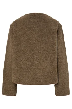 Pieces Chaqueta pana detalles ante^Mujer Chaquetas