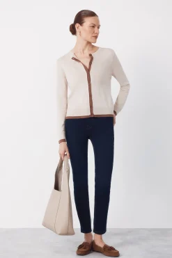 Cortefiel Chaqueta punto contraste^Mujer Jerséis Y Cárdigans