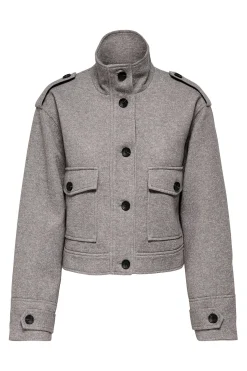 Only Chaqueta recta bolsillos^Mujer Chaquetas