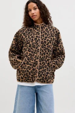 Jack & Jones Chaqueta teddy leopardo^Mujer Chaquetas|Abrigos