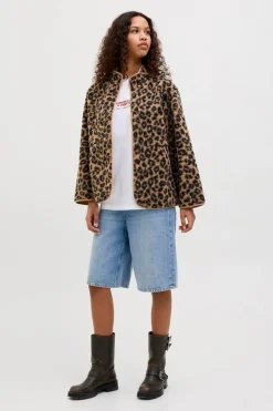 Jack & Jones Chaqueta teddy leopardo^Mujer Chaquetas|Abrigos