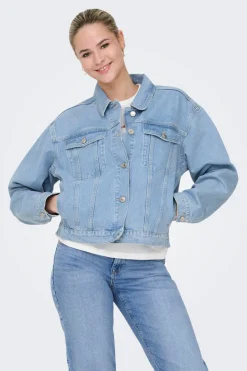 Only Chaqueta vaquera bolsillos delanteros^Mujer Chaquetas