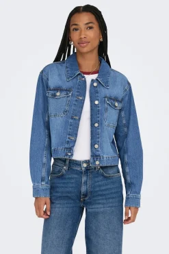 Only Chaqueta vaquera bolsillos^Mujer Chaquetas