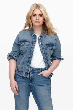 Only Carmakoma Chaqueta vaquera bolsillos talla grande^Mujer Chaquetas